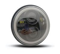 Phare Avant Feux Moto Lot De 4 Phares LED Ronds De 5.75 Pouces Accessoires Voiture Feux Jour Blancs Ambrés Croisement ...(4pcs Black)