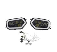 Phare Avant Feux Moto Pour Polaris Pour RZR 800/900 Phare Avant LED Pour Moto Avec Anneau Halo