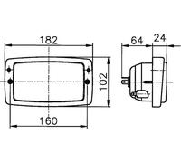 HELLA Halogène Projecteur principal - Modul 6213 - 12V / 24V - ECE - Fiche: Fiche plate - gauche/droite - 1AD 996 018-641