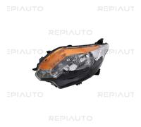 Phare avant gauche H4/P21W base noire Mitsubishi L200 Triton KJ/KK/KL phase 1 et 2 depuis 2015 - 8301C729 / 8301C723 / 6000607090 / 0006000607090