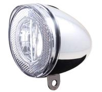Phare avant LED Spanninga Swingo XB avec réflecteur/piles - chrome