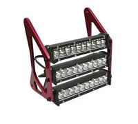 Phare Avant Moto Étanche Avec Support Pour Grom Pour MSX 125SF Pour Ducati Pour Venom Pour MSX125 Phare Moto(Black-Red Bracket)