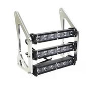 Phare Avant Moto Étanche Avec Support Pour Grom Pour MSX 125SF Pour Ducati Pour Venom Pour MSX125 Phare Moto(18W Spot silver)