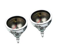 Phare Avant Moto Feu Antibrouillard LED pour Motos 4.5 Pouces avec Support De Montage en Anneau 30W4 1/2 Feu De Croisement Auxiliaire 2 Pièces Unités Phares Moto(2 pcs ChromeBucket)