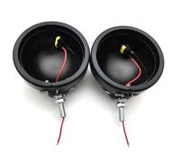 Phare Avant Moto Feu Antibrouillard LED pour Motos 4.5 Pouces avec Support De Montage en Anneau 30W4 1/2 Feu De Croisement Auxiliaire 2 Pièces Unités Phares Moto(2 pcs Black Bucket)