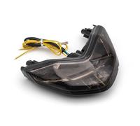 Phare Avant Moto Feu Arrière LED Intégré pour Ducati pour Monster 797 821 Clignotant Accessoires Unités Phares Moto(Black)