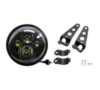 Phare Avant Moto Phare LED Universel pour Motos pour Cafe pour Racer 7.5 Pouces avec Boîtier De Phare DRL Unités Phares Moto(Light with bracket3)