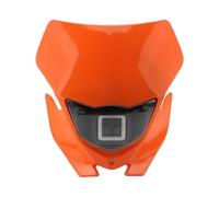 Phare Avant Moto Plaque De Phare Moto LED Style Design pour Kawasaki pour KLX 230 250 150 110R 230R pour CRF 450 Universel pour Enduro Motocross Phare Moto(Orange)