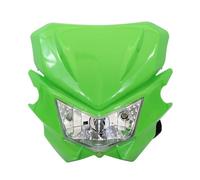Phare Avant Moto Plaque Phare Moto pour Kawasaki pour KLX 250 150 450 KX 250F Carénage Universel pour Pièces Rechange Réglage Phare Motocross pour Enduro Phare Moto(Green)