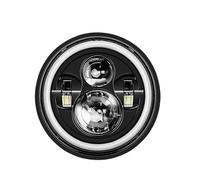 Phare Avant Moto pour Ducati pour Monster 1000 600 1993-2005 2006 2007 2008 Phare LED Moto Noir 7 Pouces Pièces De Moto(F)