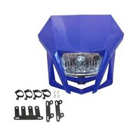Phare Avant Moto pour Kawasaki pour KLX 150 250 450 Plaque Phare Moto pour Accessoires Motocross Enduro Phare Motocross Phare Moto(Bleu)