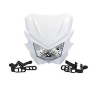 Phare Avant Moto pour Kawasaki pour KlX 250 150 450 12V Phare Universel Phare Halogène Accessoires Moto Plaque Phare Moto Pit Bike Phare Moto(Blanc)