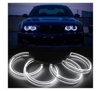 Phare Avant Phares Yeux D'ange LED En Cristal Pour BMW E46 Pour M3 E38 E39 E36 Phare Au Xénon Tuning DTM Style Halo Rings DRL Feux Jour Retrofit 131 Mm X 4,5 Cm(Only white,146mm x4)