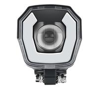 Phare Avant pour vélo, Phare Avant LED Super Lumineux et étanche avec klaxon, Ebike Facile à Installer pour Scooter électrique, vélo et électrique. Éclairage Ebike.
