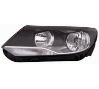 Phare Avant pour Volkswagen Tiguan 2011-2015 Parabole Noir Gauche