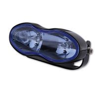 Phare avant Shin Yo Eclairage de route/feu de brouillard noir verre bleu 2x H3 55W