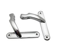 Phare Avant Support Phare Antibrouillard pour Clignotant Moto Projecteur LED pour Road pour King pour FLHR 1994-2013 pour Electra pour Street pour Glide pour FLHX Moto Phare(2pcs Chrome)