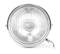 Phare Avant Universel Pour Motos, Coque ArgentéE RéTro, Lentille Blanche, Pour Gn125