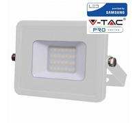 Phare Blanc LED IP65 20W Butoir Puce Samsung V-TAC Pro VT-20 6400K Sku 444
