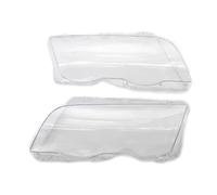 Phare Cache Lentille pour BMW E46 4 Portes Série 3 1998-2001 1 Pièce/1 Paire De Couvercles De Phare De Voiture Abat-Jour Coque Brillante Couvercles De Lentilles De Phare Voiture Phare Shell(1 Pair)