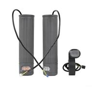 Phare clignotant pour guidon Xiaomi pour Mi4 Pro Plus Max Scooter électrique avec contrôleur d'éclairage Gris Plastique robuste 22 mm Accessoire