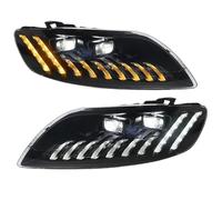 Phare Coque Couvercle 2pc Led Phares Accessoires Voiture Modifié Style DRL Clignotant Phare Assemblée Pour Pour Q7 Q8 2006-2015 Voiture Phares Avant Lentille Coque(2010-2015,With AFS)