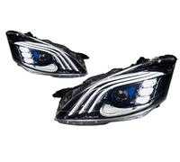 Phare Coque Couvercle Lampe Frontale Phare LED Phares DRL Clignotant Feux De Route Pour Mercedes Pour Benz Pour W221 2006-2009 Voiture Phares Avant Lentille Coque(No night vision)