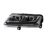 Phare Coque Couvercle Pour Pour A6 A6L LED 2004-2011 Lampe Frontale Phares DRL Clignotant Dynamique Feux De Route Voiture Phares Avant Lentille Coque(Argent)