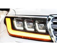 Phare Coque Couvercle Pour Toyota Pour Land Pour Cruiser Pour LC200 2008-2015 Lampe Frontale Phare LED Phares DRL Clignotant Haut Voiture Phares Avant Lentille Coque