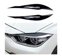 Phare Coque Pour BMW Série 3 F30 F35 2013-2018 Brillant Noir Tête Lumière Sourcil ABS Plastique 40*5*5 Cm 2 Pièces Voiture Phare Couverture Paupière Couvercle Lentille Phare ( Couleur : Piano black )