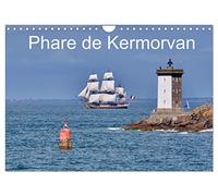 Phare de Kermorvan (Calendrier mural 2025 DIN A4 vertical), CALVENDO calendrier mensuel: Le phare de Kermorvan est situé au bout de la presqu'île du ... sur la commune du Conquet dans le Finistère