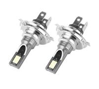 Phare de Moto à LED, 2 Pièces 3030-12LED 24W LED Voiture Phare de Moto Ampoules de Phare H4 Prise Accessoires de Voiture