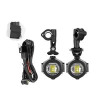 Phare De Moto Ampoules LED Auxiliaires Antibrouillard Moto Feux Jour DRL Pour BMW R1200GS F800GS F700GS F650 K1600(Lamp and Relay Wire)