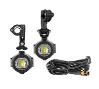 Phare De Moto Kit Feux Brouillard Auxiliaires LED 40 W 6000 K Ampoules DRL Pour BMW K1600 R1200G(Lamp and Wire)