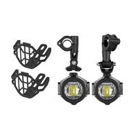 Phare De Moto Kit Feux Brouillard Auxiliaires LED 6000K Ampoules DRL Pour BMW K1600 R1200G(Light and Cover)