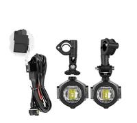Phare De Moto Kit Feux Brouillard Auxiliaires LED 6000K Ampoules DRL Pour BMW K1600 R1200G(Light and Relay Wire)