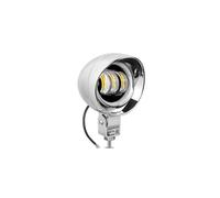 Phare De Moto Phare Avant LED Moto Projecteur Blanc Jaune Yeux D'ange Halo Pour Suzuki Pour Cafe Racer Pour Softail Pour Bobber Pour Chopper(1piece With Halo Ring)