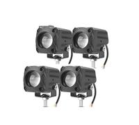 Phare De Moto Phare LED Moto Projecteur Lentille Bicolore Pour Quad Scooter Conduite Feu Antibrouillard Lampe Auxiliaire 12 V/24 V(4piece)