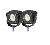 Phare De Moto Phare Stroboscopique LED DRL Moto Éclairage Auxiliaire Véhicule Éclairage Route Faible/haut Lentille Conduite DC 12-85 V(V1 DRL RED x2 Piece)