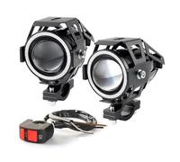 Phare De Moto WALEQW pour Benelli TRK502 X 2021, Feu Antibrouillard Avant U5 12V LED Blanc Noir Résistant aux Conditions Extrêmes