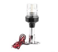Phare de navigation LED étanche IP67 pour bateau, 33 LED avec faisceau de 360 degrés, conçu pour alimentation AC/DC 12 V ou 24 V, conforme aux réglementations USCG sur les feux de navigation (25,4 cm)