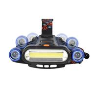 Phare de pêche de nuit, lampe frontale, équipement de pêche, Lampe frontale d'extérieur, lampe de recherche clignotante 500LM, Lampes frontales de nuit, fonctionnant sur batterie, pour la pêche, la ma