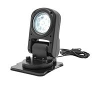 Phare de recherche LED 45 W avec télécommande, phare de recherche de bateau avec 9 perles de lumière LED, 12 V 24 V, 360 ° (gauche/droite) et 180 ° (haut/bas), projecteur de travail LED rotatif pour