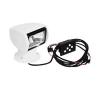 Phare de recherche pour bateau, Projecteur de bateau 12V 100W, Ampoule halogène, Télécommande, Projecteur de recherche portable avec rotation à 360 °, Pour yacht garde-côte 2300 lumens [A＋＋à E] (HT60)