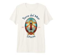 Phare de Torre Del Mar Espagne T-Shirt Haut de Gamme