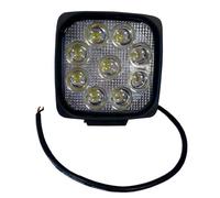 Phare de travail carre 9 led 27 watts 1700 lumens IP67