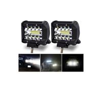 Phare De Travail Led 12V 4" 60W Projecteur Led Voiture Etanche Ip67 Spot Feux Antibrouillard Led 4800Lm Feu De Brouillard