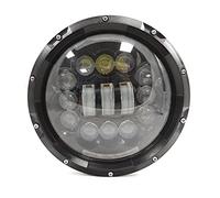 Phare de Travail LED 4 Modes Eclairages HI LO Beam avec Halo DRL pour Jimmy Samurai Patrol Y60 RX-7 MX-5 H1 H2 Niva Travel G Class Dakota F-150 FJ Landcruiser HZ Wrangler TJ LJ JK CJ-8 CJ-7