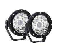 Phare de Travail LED 5 Pouces 45W Rond Projecteur LED Voiture 12V 24V Etanche IP67 Spot Longue Portée Led 6000K Feux de Travail Lampe pour Tracteur 4x4 Offroad Camion Bateau (2PCS)