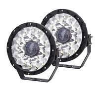 Phare de Travail LED 9 Pouces 130W Rond Projecteur LED Voiture 12V 24V Etanche IP67 Spot Longue Portée Led 6000K Feux de Travail Lampe pour Tracteur 4x4 Offroad Camion Bateau (2PCS)